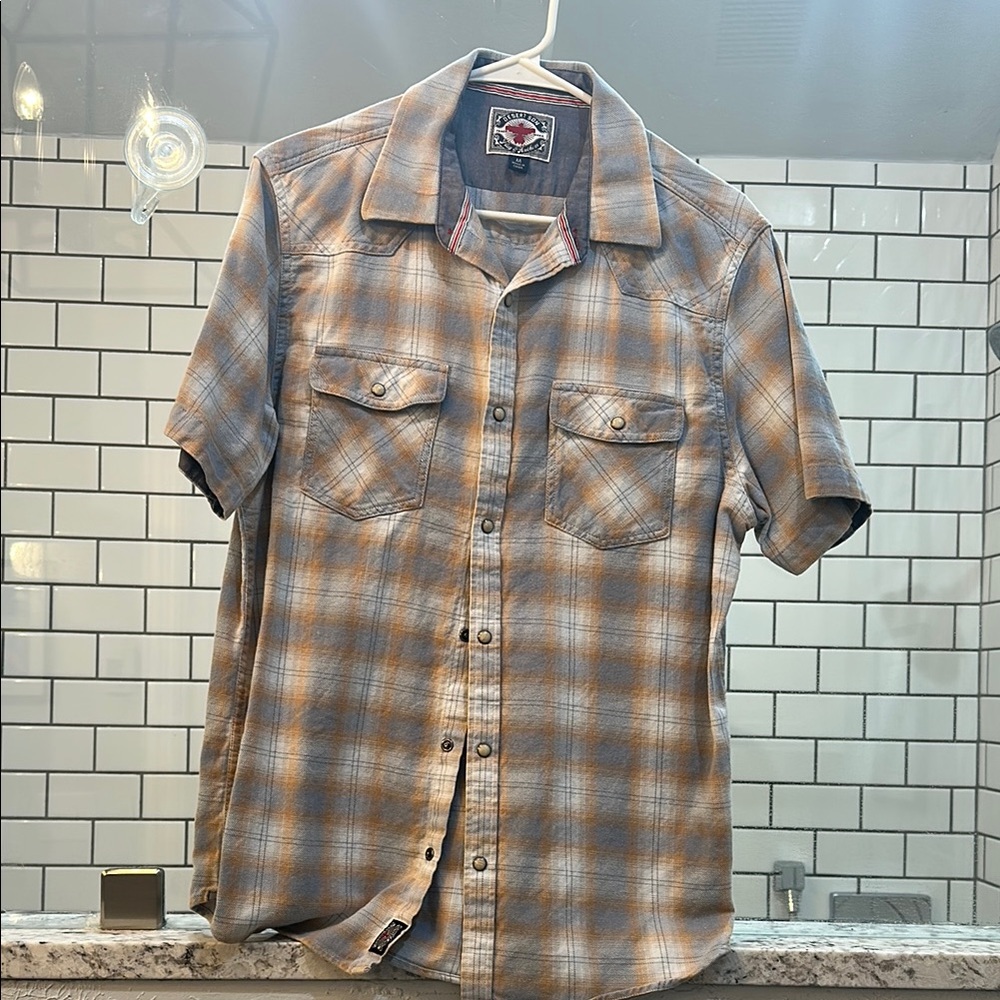 Men's Plaid Short Sleeve Shirt